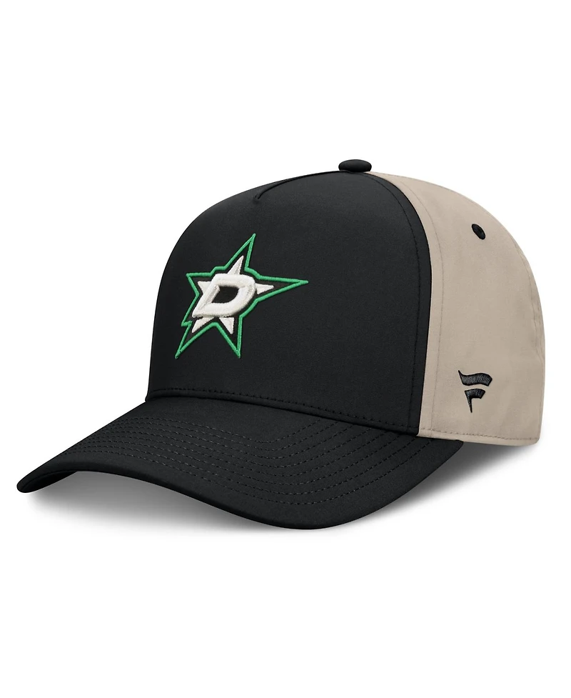 Fanatics Men's Black/Tan Dallas Stars 2026 Stanley Cup Playoffs Locker Room Adjustable Hat