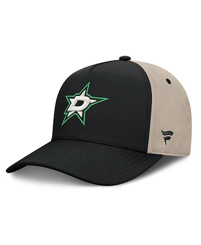 Fanatics Men's Black/Tan Dallas Stars 2026 Stanley Cup Playoffs Locker Room Adjustable Hat