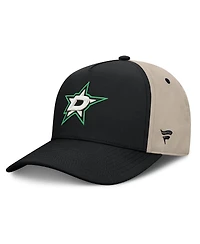Fanatics Men's Black/Tan Dallas Stars 2026 Stanley Cup Playoffs Locker Room Adjustable Hat