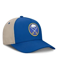 Fanatics Men's Royal/Tan Buffalo Sabres 2026 Stanley Cup Playoffs Locker Room Adjustable Hat