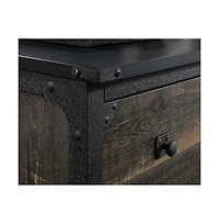 Sauder Foundry Road File Cabinet, Carbon Oak finish