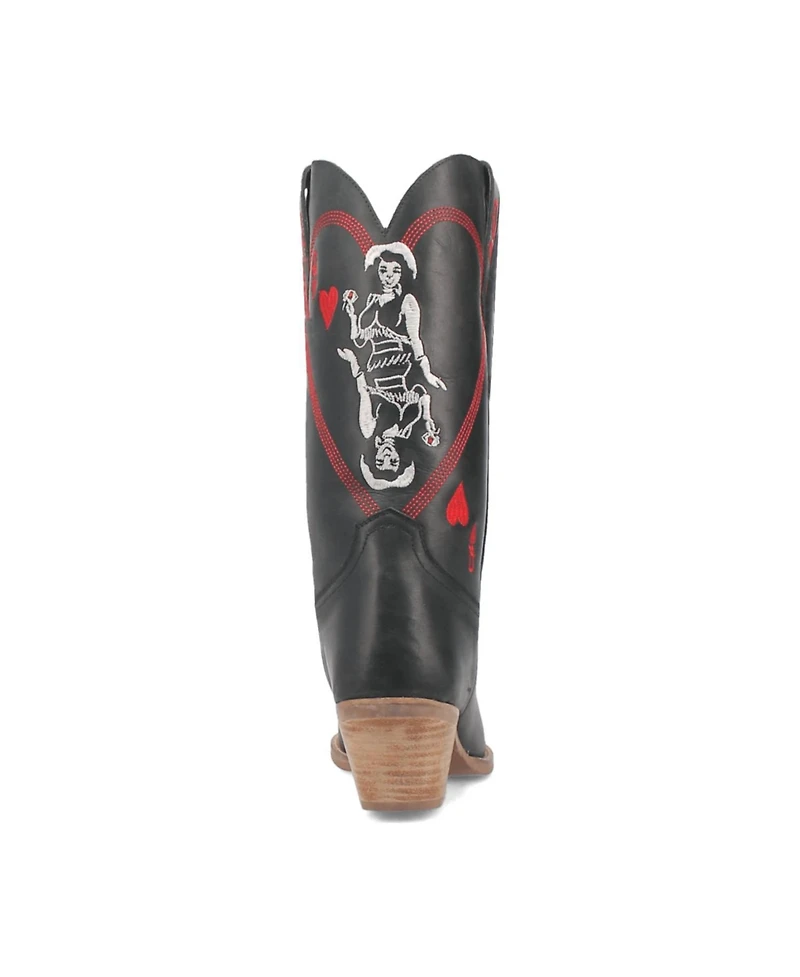 Dingo Women's Queen A Hearts Leather Boots