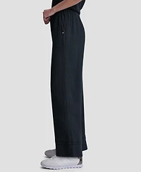Dkny Jeans Petite Smocked Encased Elastic Waistband Ankle Length Pants
