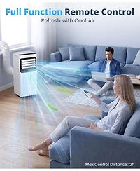 Antartic Star Btu Portable Air Conditioner for Sq Ft, 4-in-1 Ac with Cool/Fan/Dehumidifier, Remote, 24H Timer