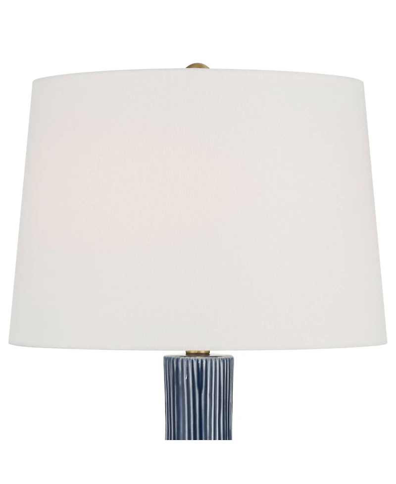 360 Lighting Shannon 30 1/2" High Stripe Ceramic Gourd Table Lamp