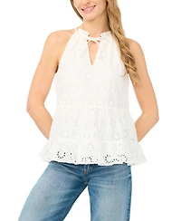 CeCe Women's Sleeveless V-Neck Top
