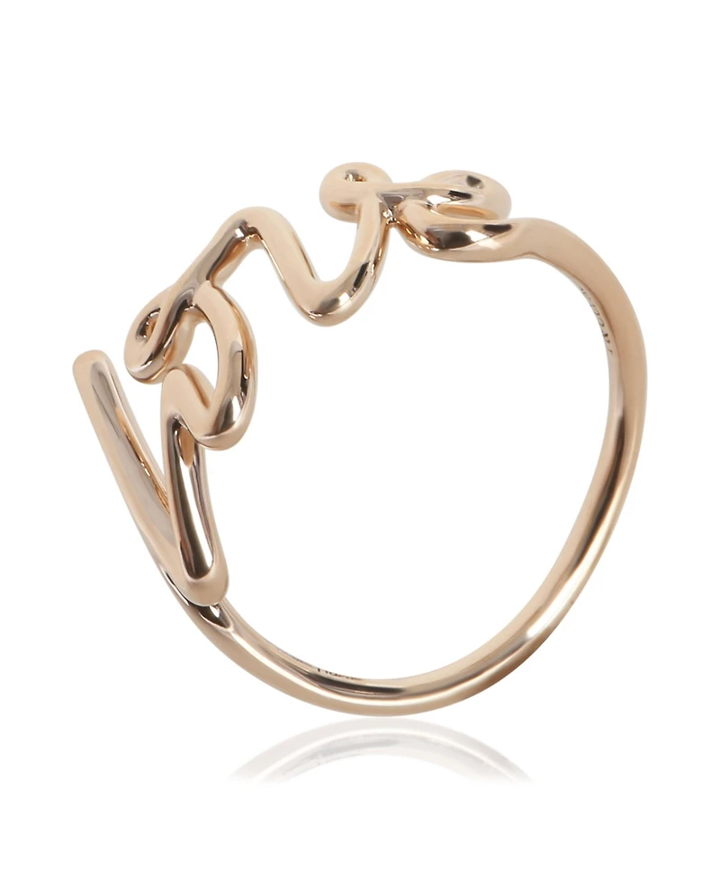 Pre-Owned Tiffany & Co Rose Gold Small Model Paloma Picasso Graffiti Love Ring