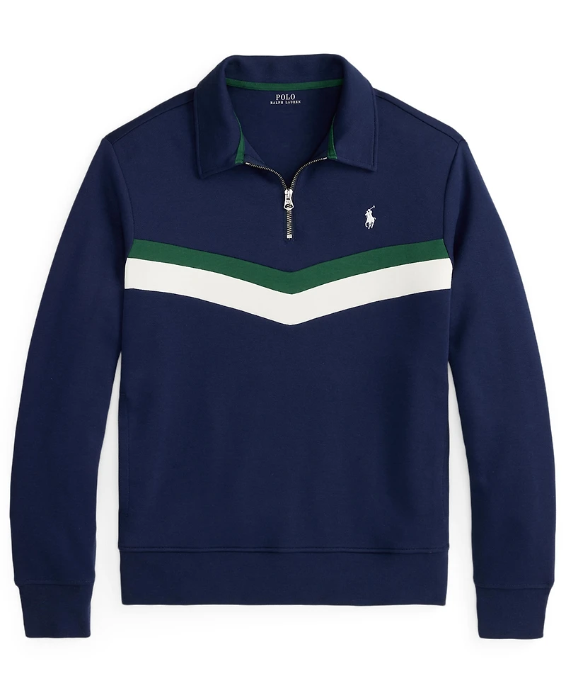 Polo Ralph Lauren Men's Double-Knit Quarter-Zip Sweatshirt