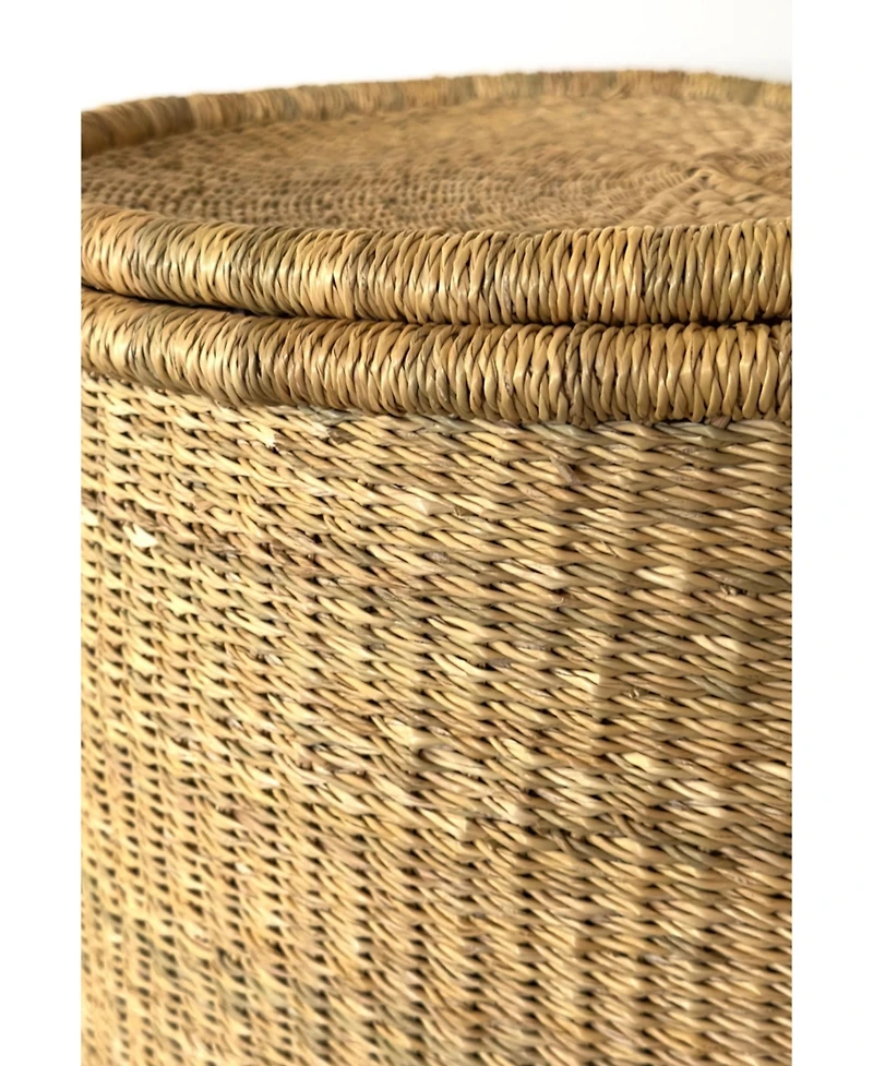 Mbare, Handwoven Hamper with Lid
