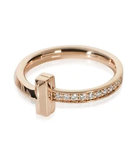 Pre-Owned Tiffany & Co Rose Gold Diamond Tiffany T T1 Ring