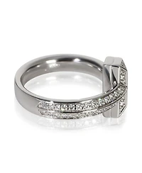Pre-Owned Tiffany & Co White Gold Diamond Tiffany T T1 Ring