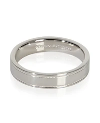 Pre-Owned Tiffany & Co Platinum 4mm Milgrain Band