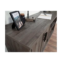 Sauder Aspen Post Commercial Office Credenza, Pebble Pine finish
