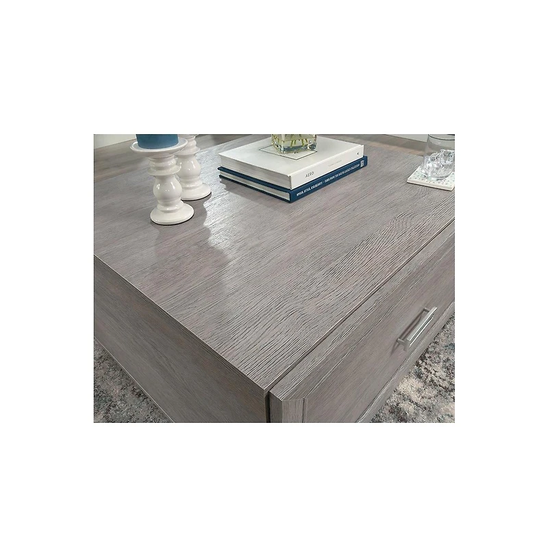 Sauder Hayes Garden Coffee Table, Ashen Oak finish