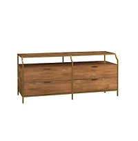 Sauder International Lux 4-Drawer Dresser, Sindoori Mango Finish