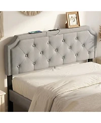 Slickblue Modern Tufted Headboard with Upholstered Design for Comfortable Bed Back Support