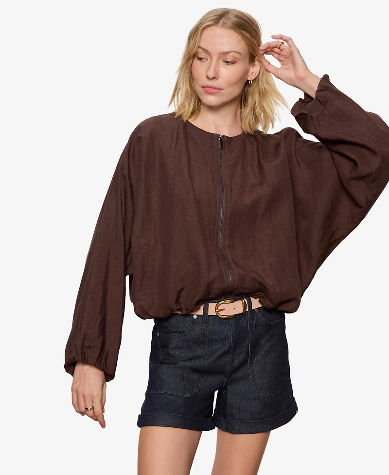 Sanctuary Women's Crewneck Bubble Jacket