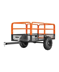 Sugift 22 Cu Ft Steel Dump Utility Trailer for Atv Utv and Mowers