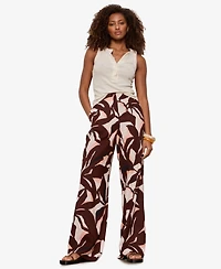 Sanctuary Women's Best Time Printed Mid-Rise Pants