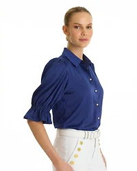 The Noli Shop Women's Cindy Ruffle Sleeve Blouse