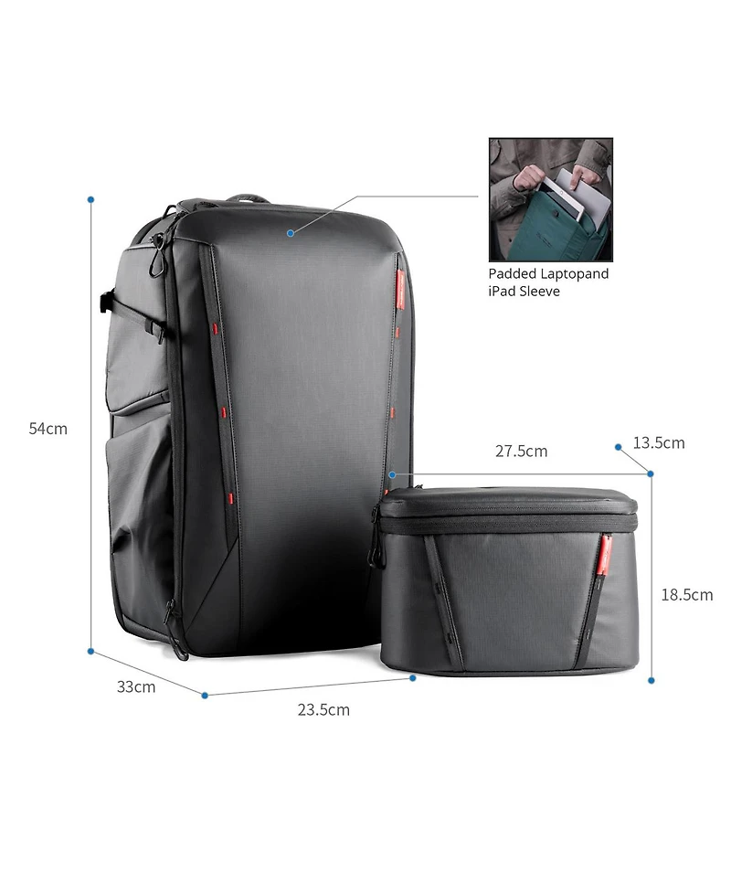 Pgytech 35 Litter Backpack with Shoulder Bag