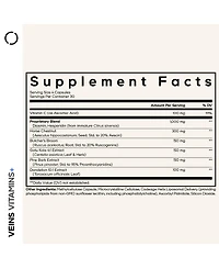 Codeage Veins Vitamins, Diosmin, Hesperidin, Horse Chestnut, Butcher's Broom, Vitamin C, 120 Capsules