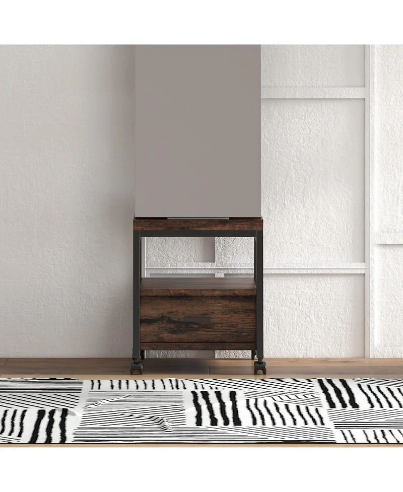 homfan Standing Jewelry Armoire with Full-Length Mirror, Rotating Base, Lockable Storage and Suede Lining