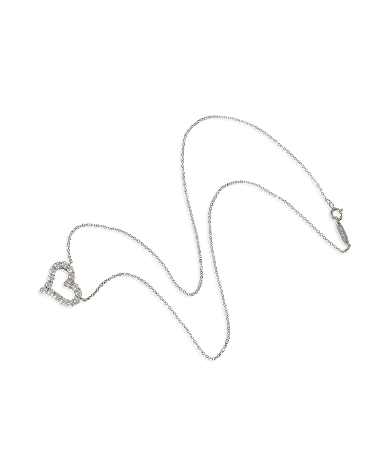 Pre-Owned Tiffany & Co Platinum Diamond Heart Pendant