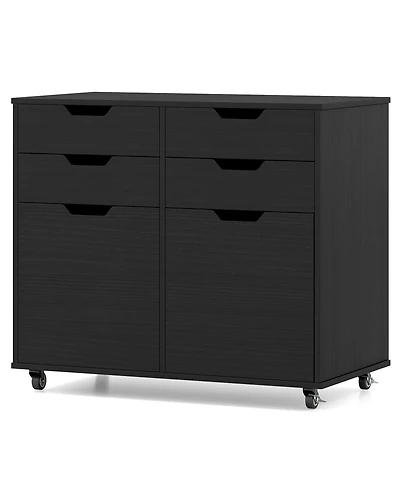 Slickblue Rolling File Cabinet 4 Drawer for Home Office Organization