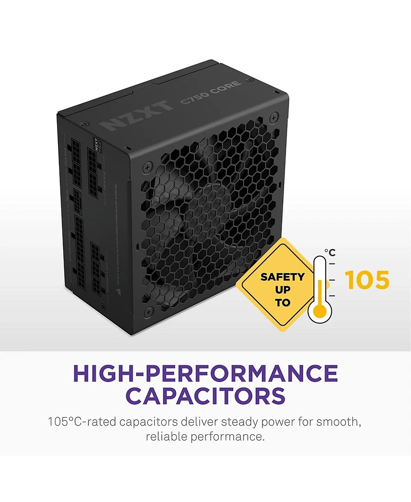 Nzxt C850 Gold Core 850W 80+ Gold Certified Fully Modular Atx 3.1 Power Supply Unit