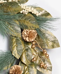 Holiday Lane Opulence Pinecones and Berries Decorated Wreath, Macy's Exclusive