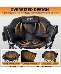 Aboron 2-Pack Oversized Heated Camping Chairs