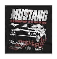 Mustang Men's Ford Checkered Race T-Shirt