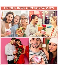 Gnuadz Preserved Rose Box Necklace Gift Her