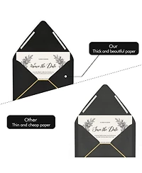 Gnuadz Invitation Envelopes Self Seal V Flap