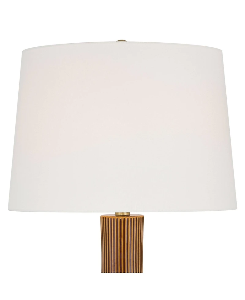 360 Lighting Shannon 30 1/2" High Stripe Ceramic Gourd Table Lamp