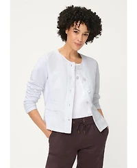 Olsen Women's Mixed Media Jersey Jacket