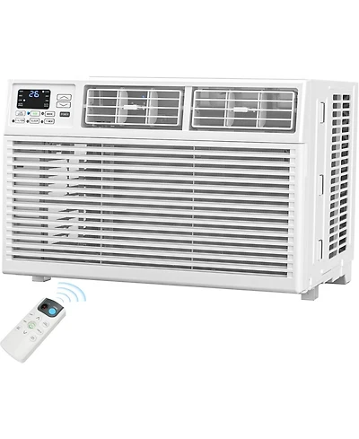 Antarctic Star 6000 Btu Window Air Conditioner, 6-in-1 Cooling with Remote and Digital Display