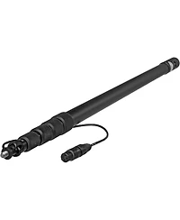 K-Tek 2.7inch to 9. 2inch 5-Section Aluminum Avalon Series Boom Pole with Coiled Cable, Right Angle Fem and Male Xlr, Side Exit