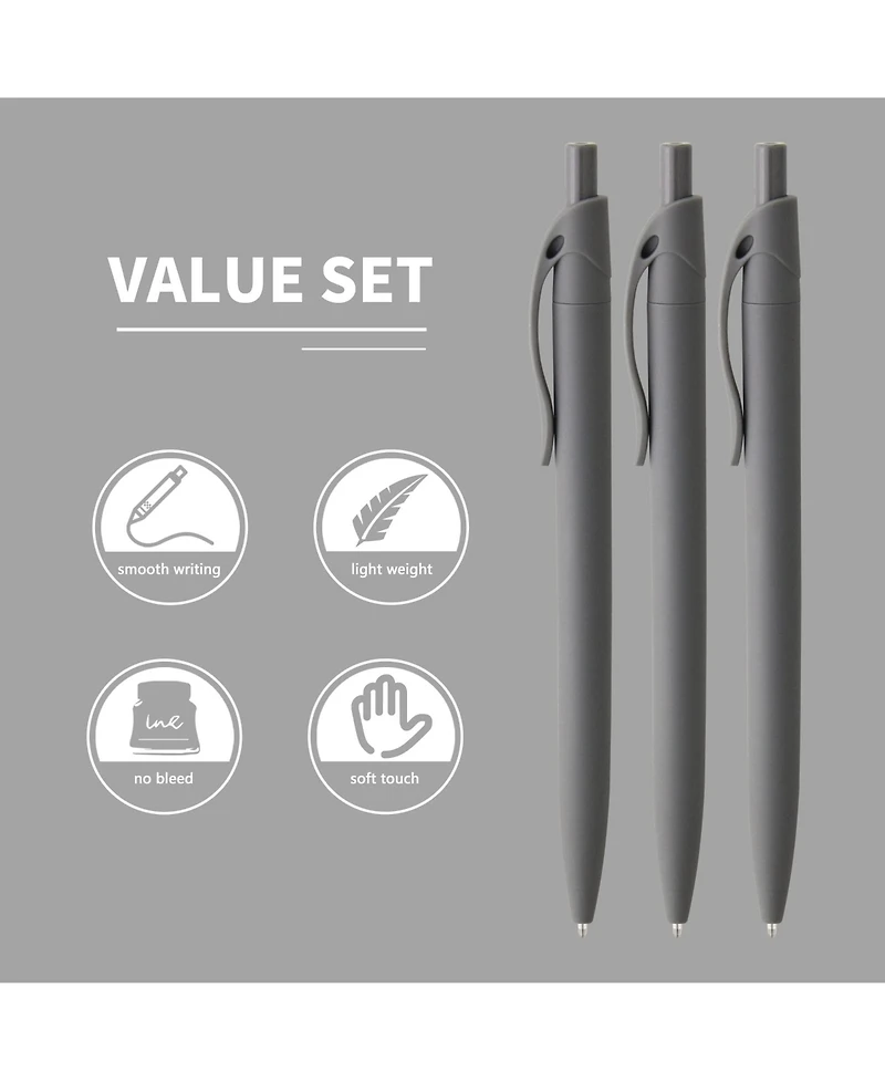 Gnuadz Retractable Ballpoint Pen Medium Point 1.0mm No Bleed Ink Click 50 Pack