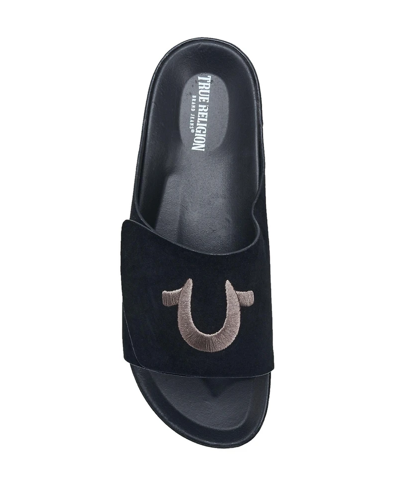 True Religion Men's Biggy Velcro Strap Sandals