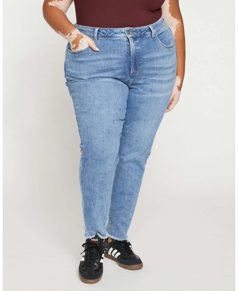Universal Standard Women's Plus Joni High Rise Curve Slim Leg Jeans