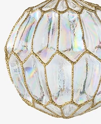 Holiday Lane Berry Tones Gold Molded Ball Ornament, Macy's Exclusive