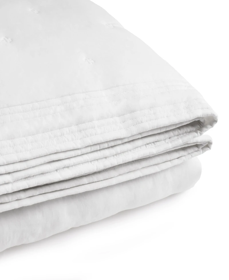 Michael Aram Tufted Quilted Cotton Coverlet, Queen