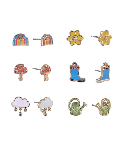 Hallmark 6 pack Easter Spring Stud Earring Set