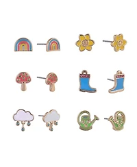 Hallmark 6 pack Easter Spring Stud Earring Set