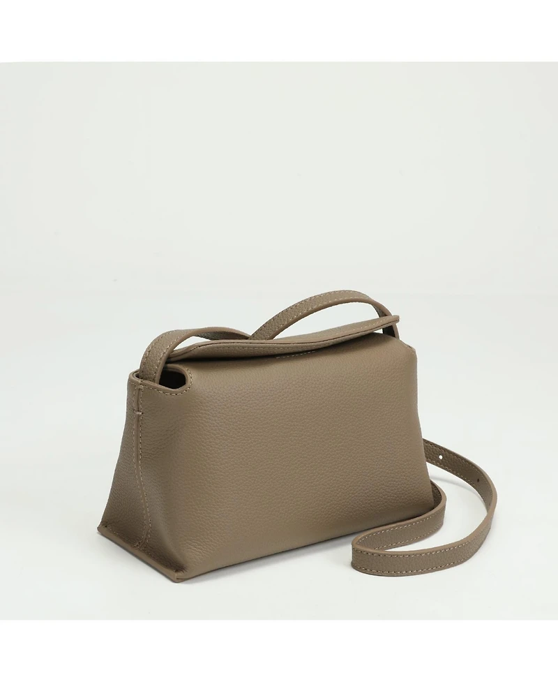 Susu Ivy Small Pebbled Leather Crossbody Bag Minimalist Shoulder Bag Lightweight Everyday Purse for Women