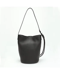Susu Solene Leather Bucket Bag Minimalist Shoulder Crossbody Purse