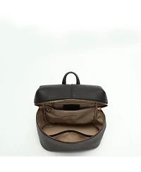 Susu Sutton Small Pebbled Leather Backpack Purse Top Handle Zipper Closure Travel Casual Bag for Women