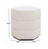 Safavieh Rosaria Chenille Hexagon Ottoman